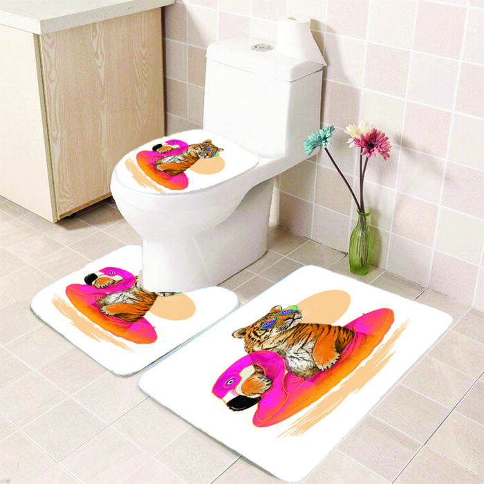 Cute Tiger Bath Mat - Image 1