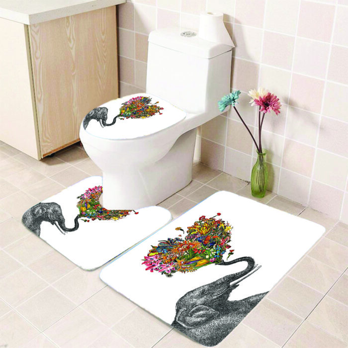 Elephant Gift Bath Mat - Image 1