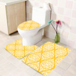 Golden Blossom Bath Mat