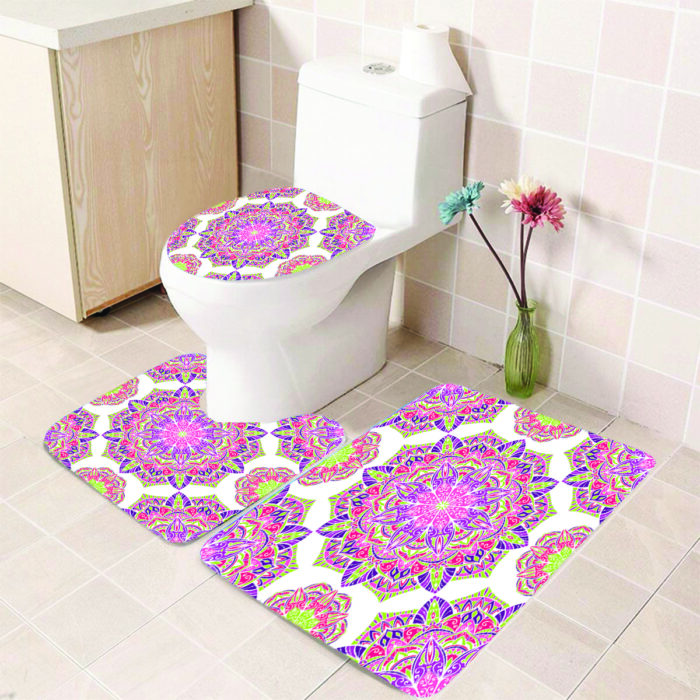 Pinky Rose Bath Mat - Image 1