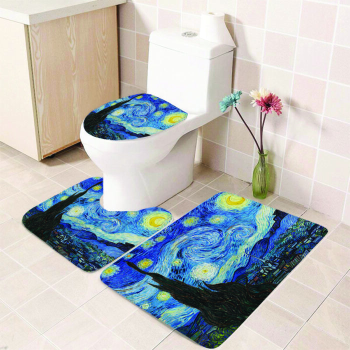 vincent van gogh art bath mat - Image 1