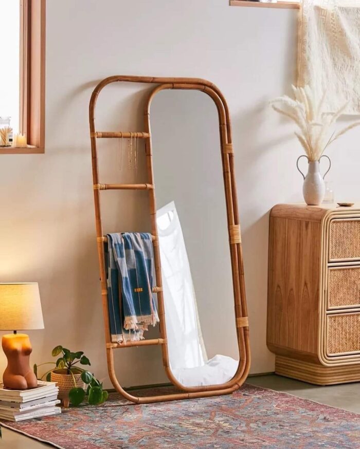 Elga bamboo mirror - Image 1