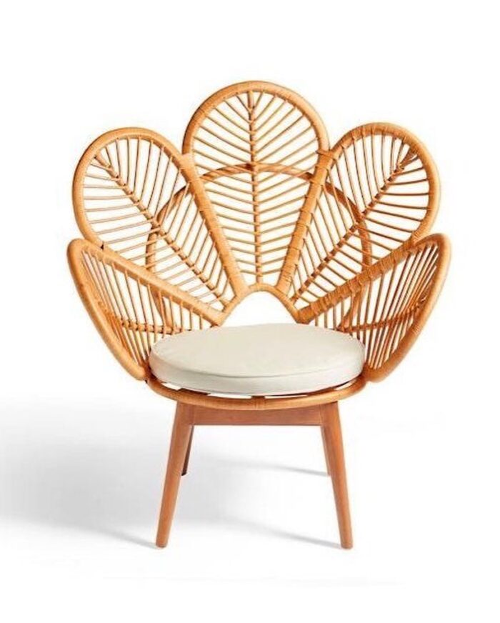 Rose bamboo chair - Image 1