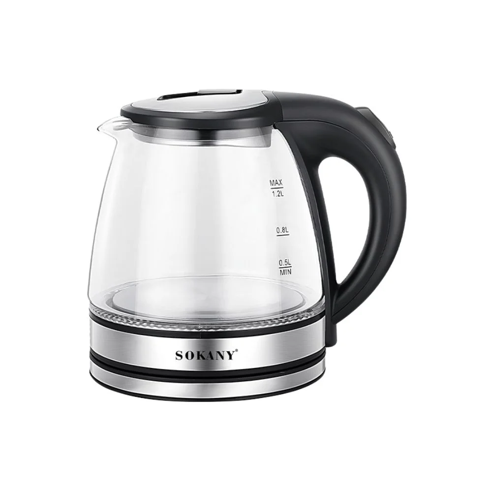 GlassPyrex Electric Kettle 1.2 Liter - 1500 W